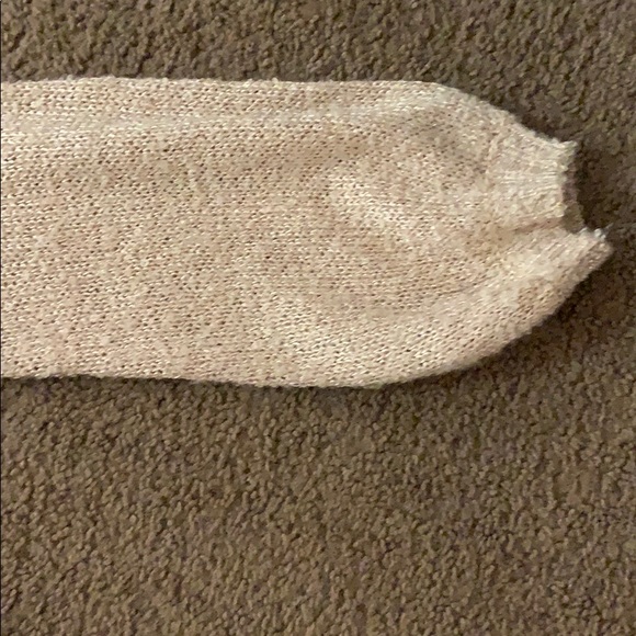 Peach/salmon pink lush thin shimmer sweater - Picture 5 of 8